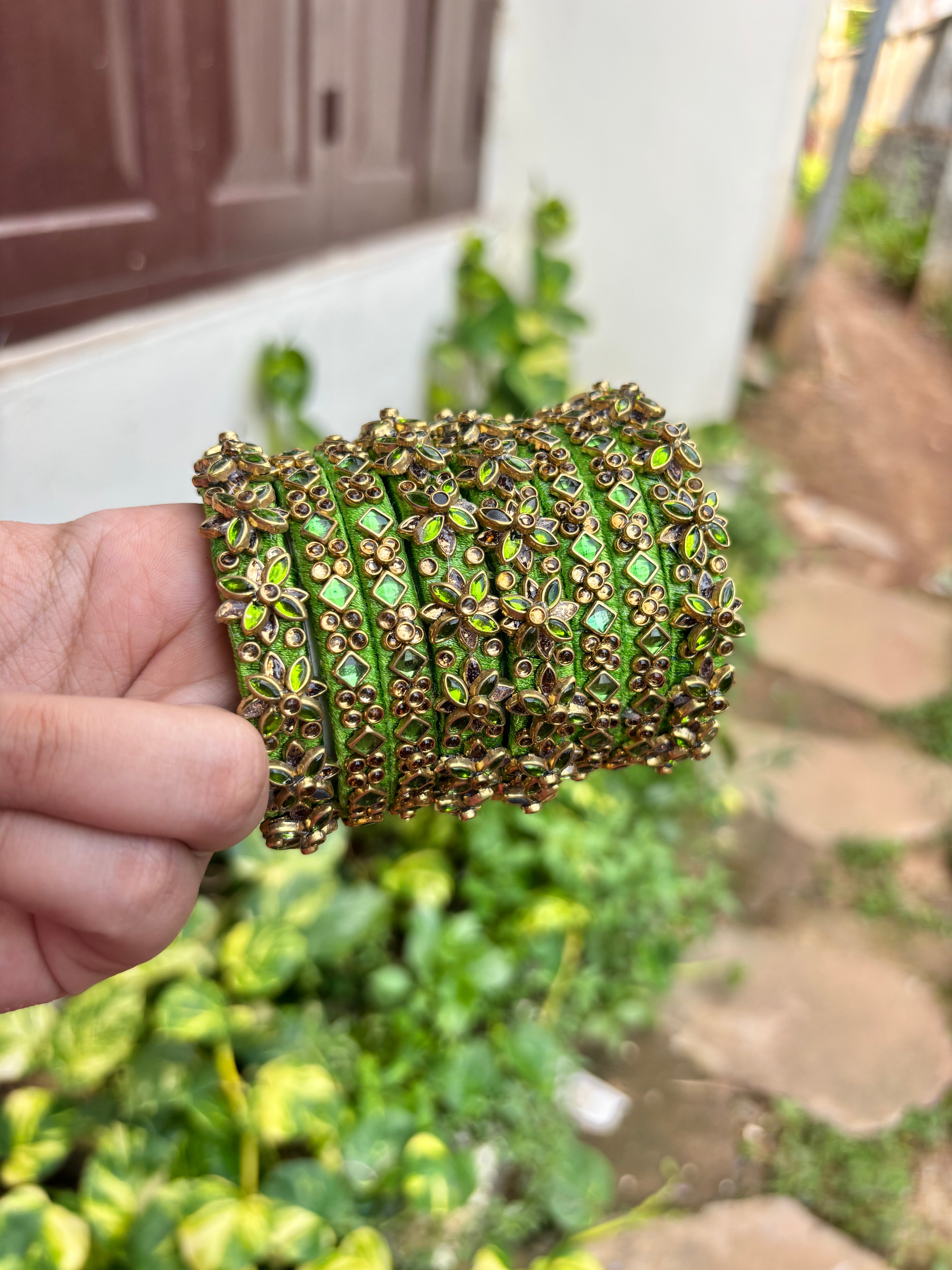 Silk thread bangles