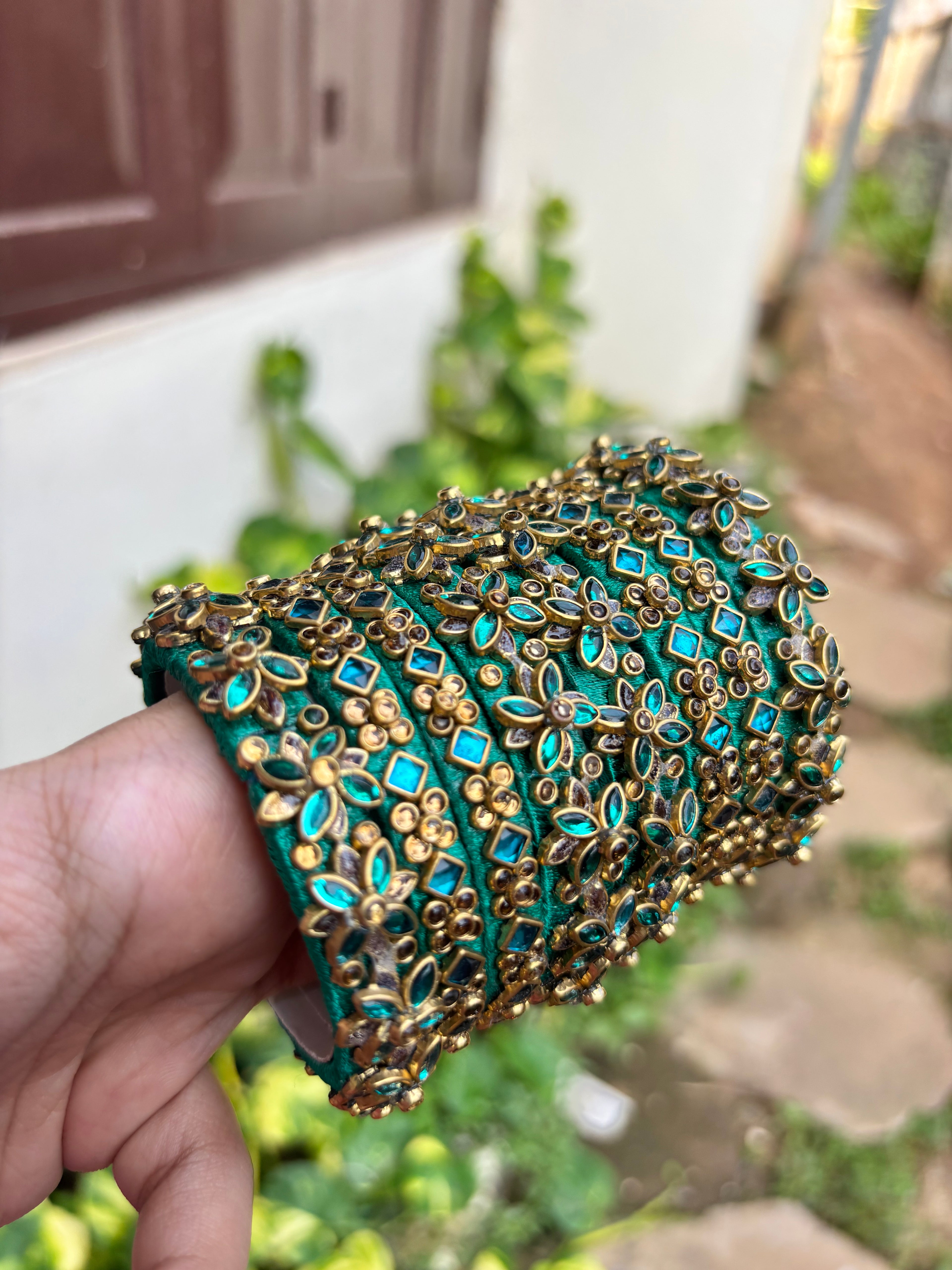 Silk thread bangles