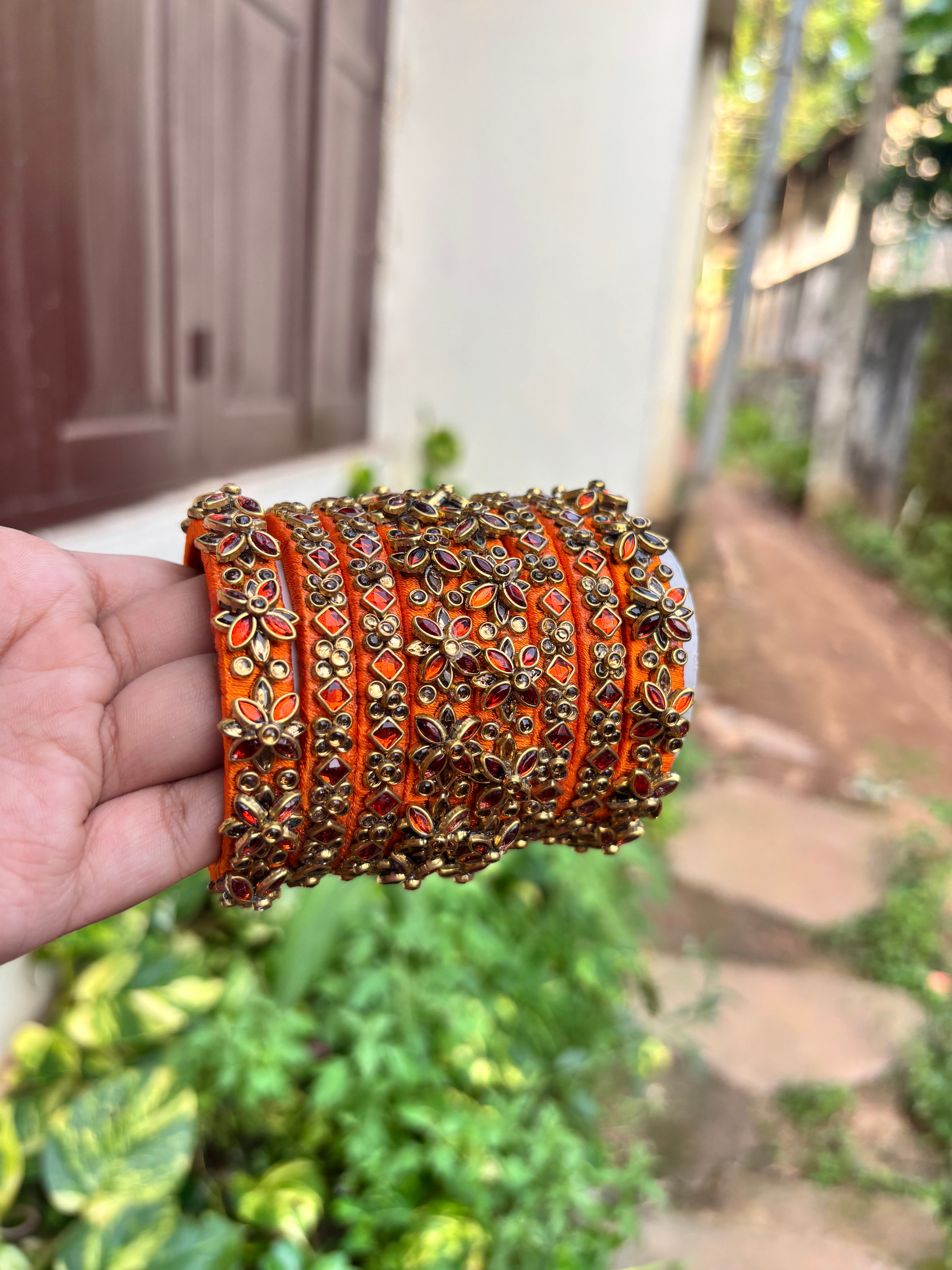 Silk thread bangles