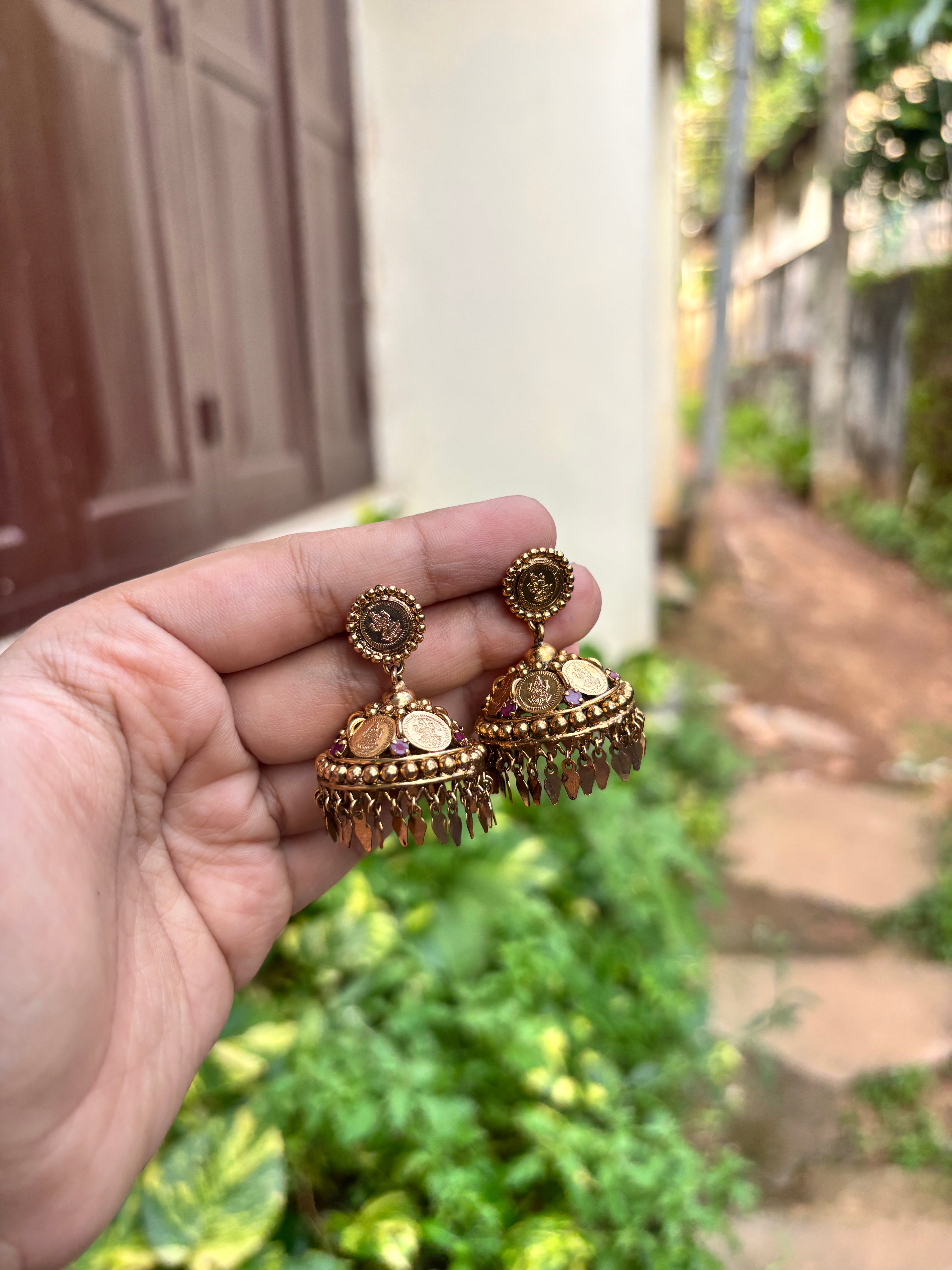 Antique elakkathali jhumka