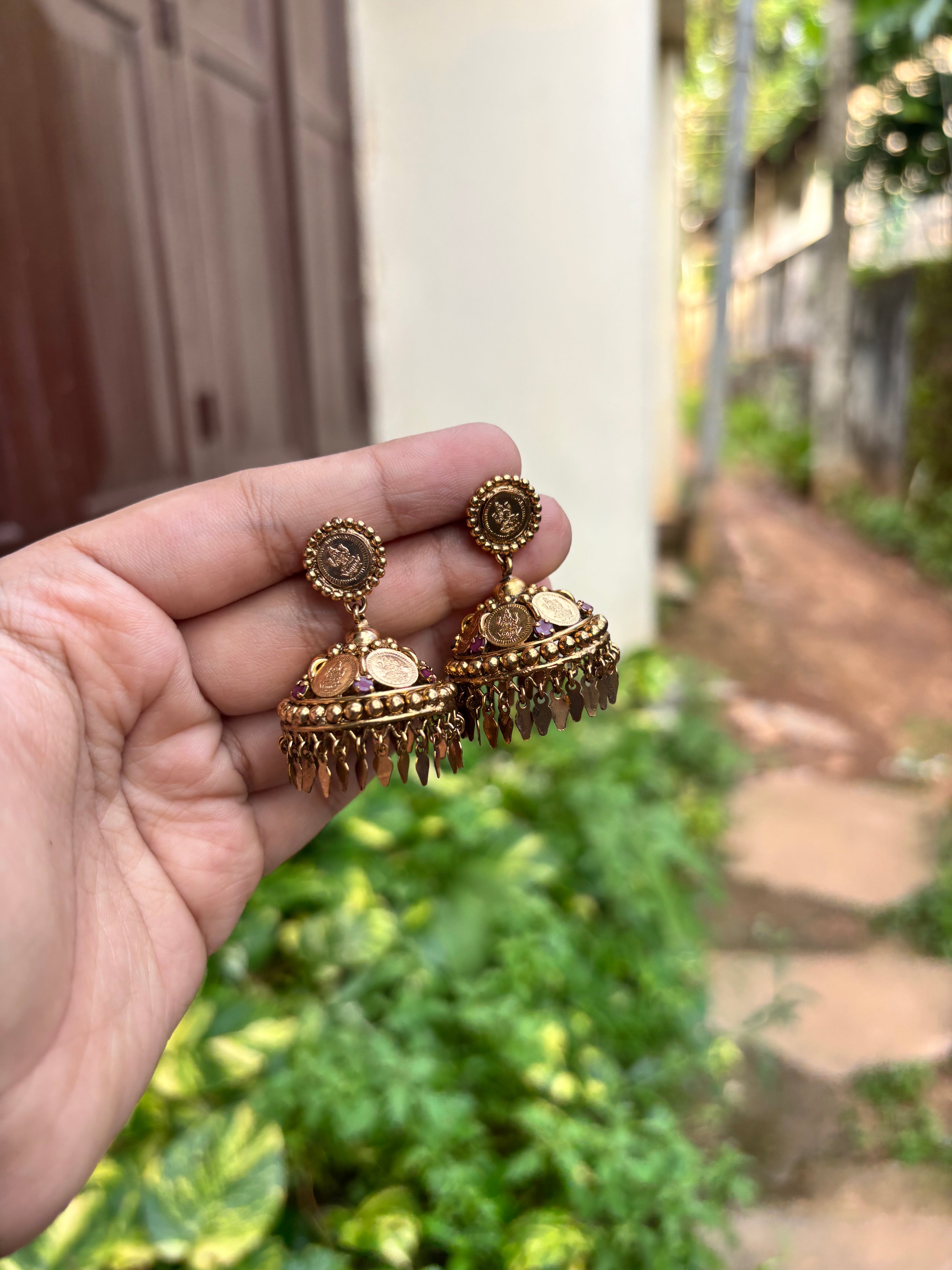 Antique elakkathali jhumka