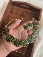 Floral statement choker
