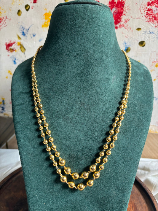 Double layer ball chain