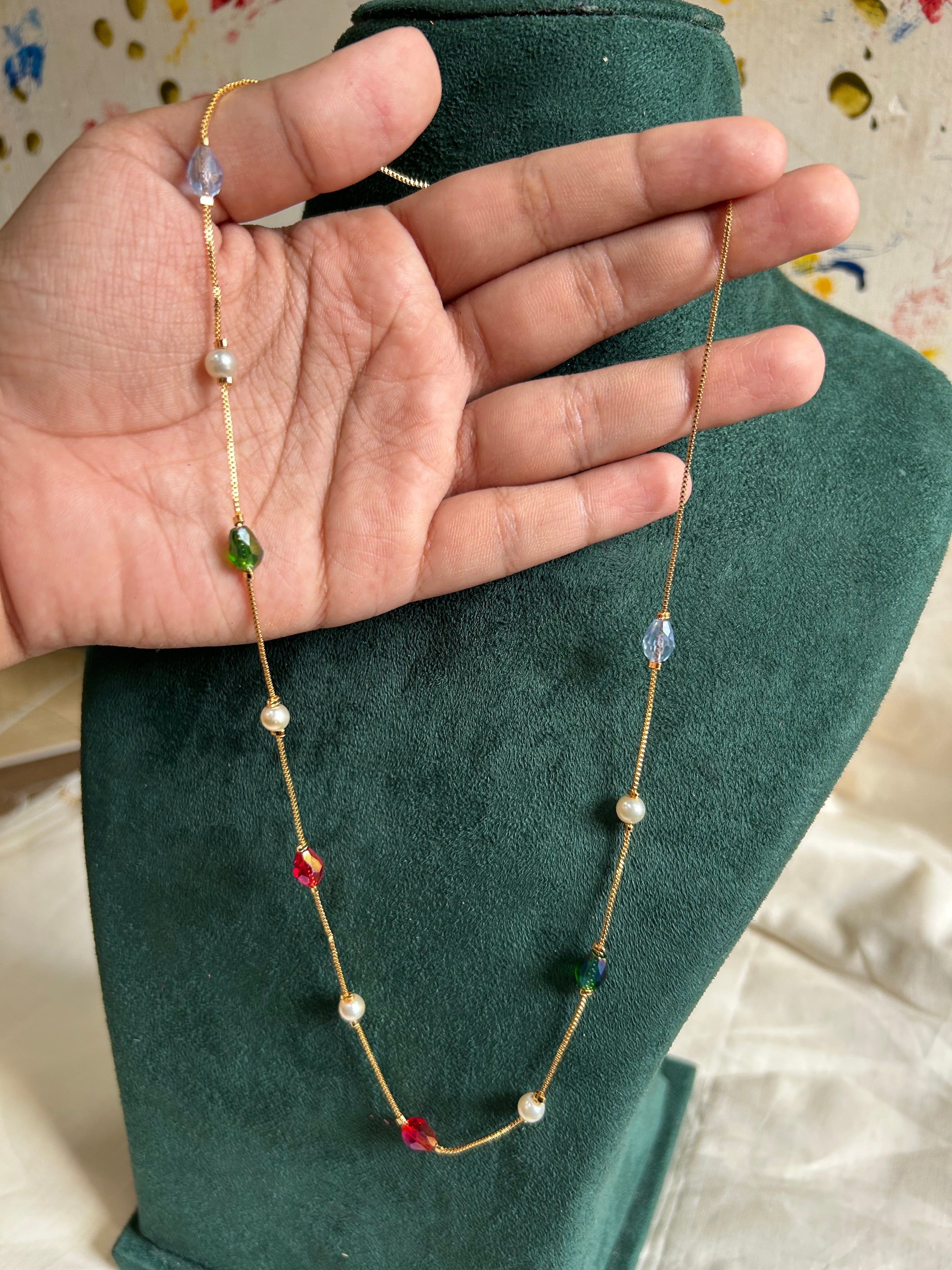 Gold plated chains