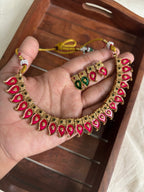 Reversible mango necklace