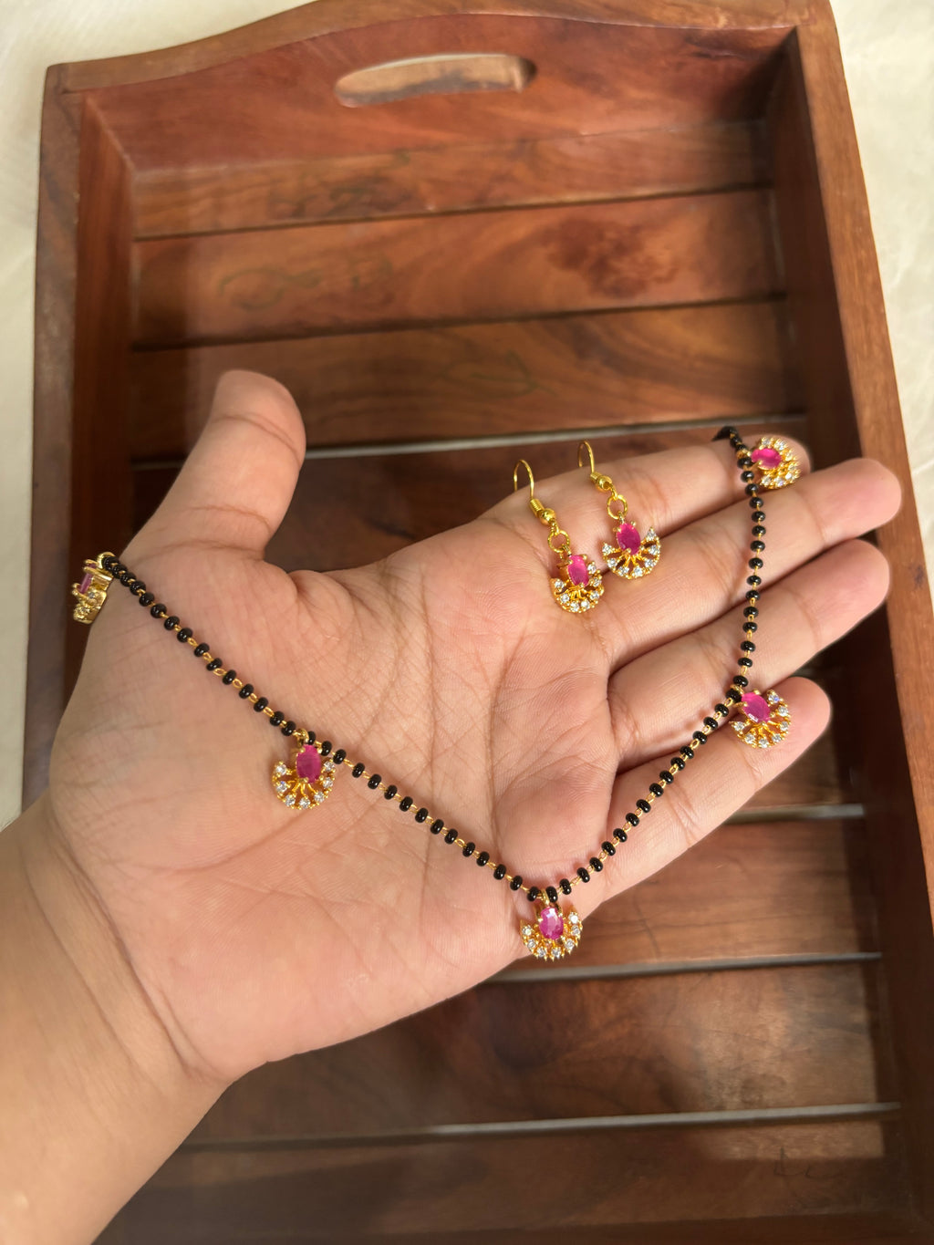 Ad hanging mangalsutra