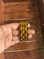 Black beaded bangles