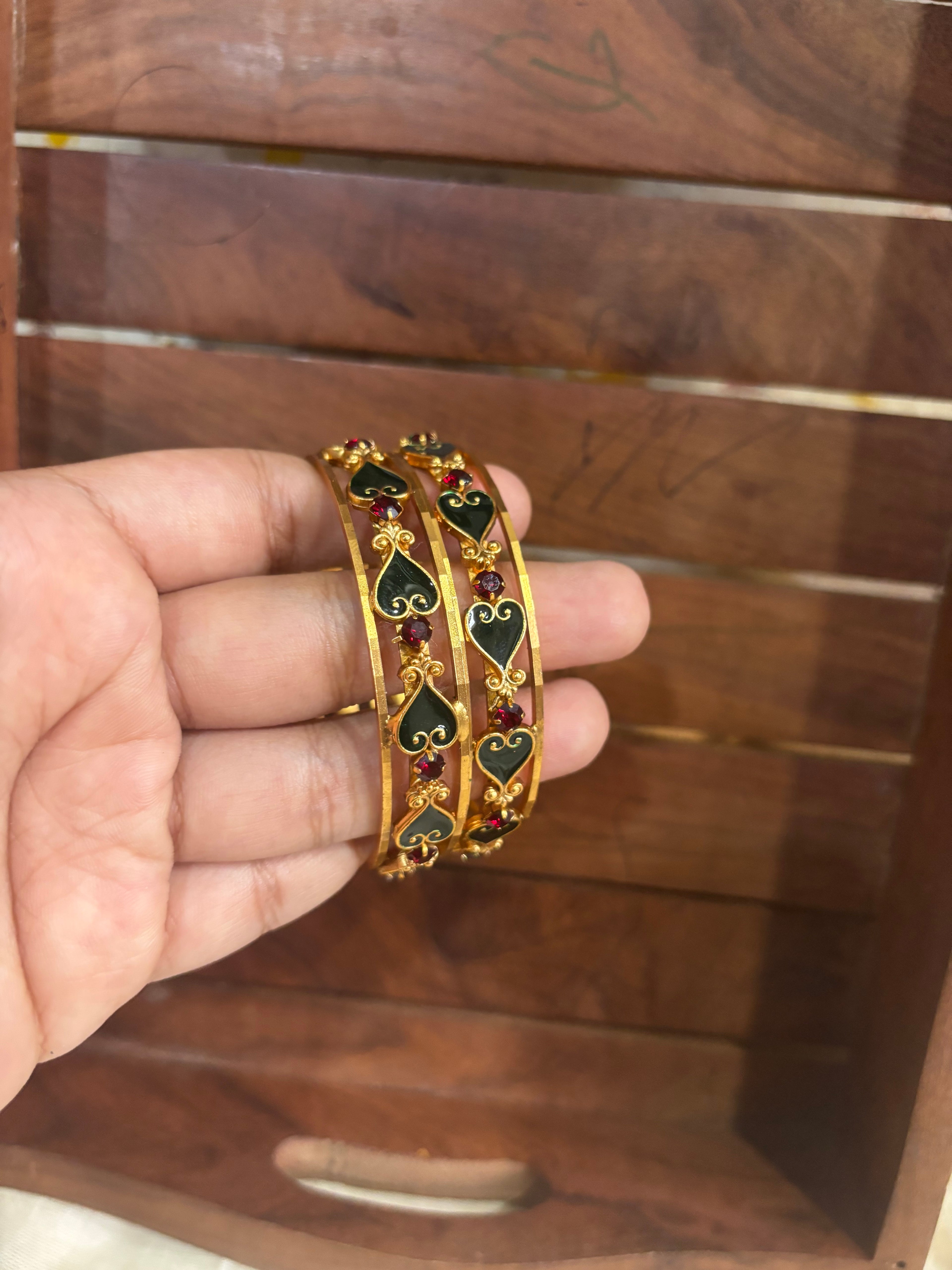 Enamel bangles