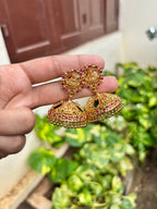 Flower palakka jhumka