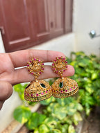 Flower palakka jhumka