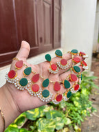 Natural stone necklace cum choker