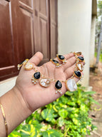 Mop n stone necklace cum choker