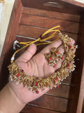 Coral elephant necklace