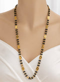 Black crystal Lakshmi chain (8 pidi)
