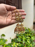 Moon jhumka with maatal