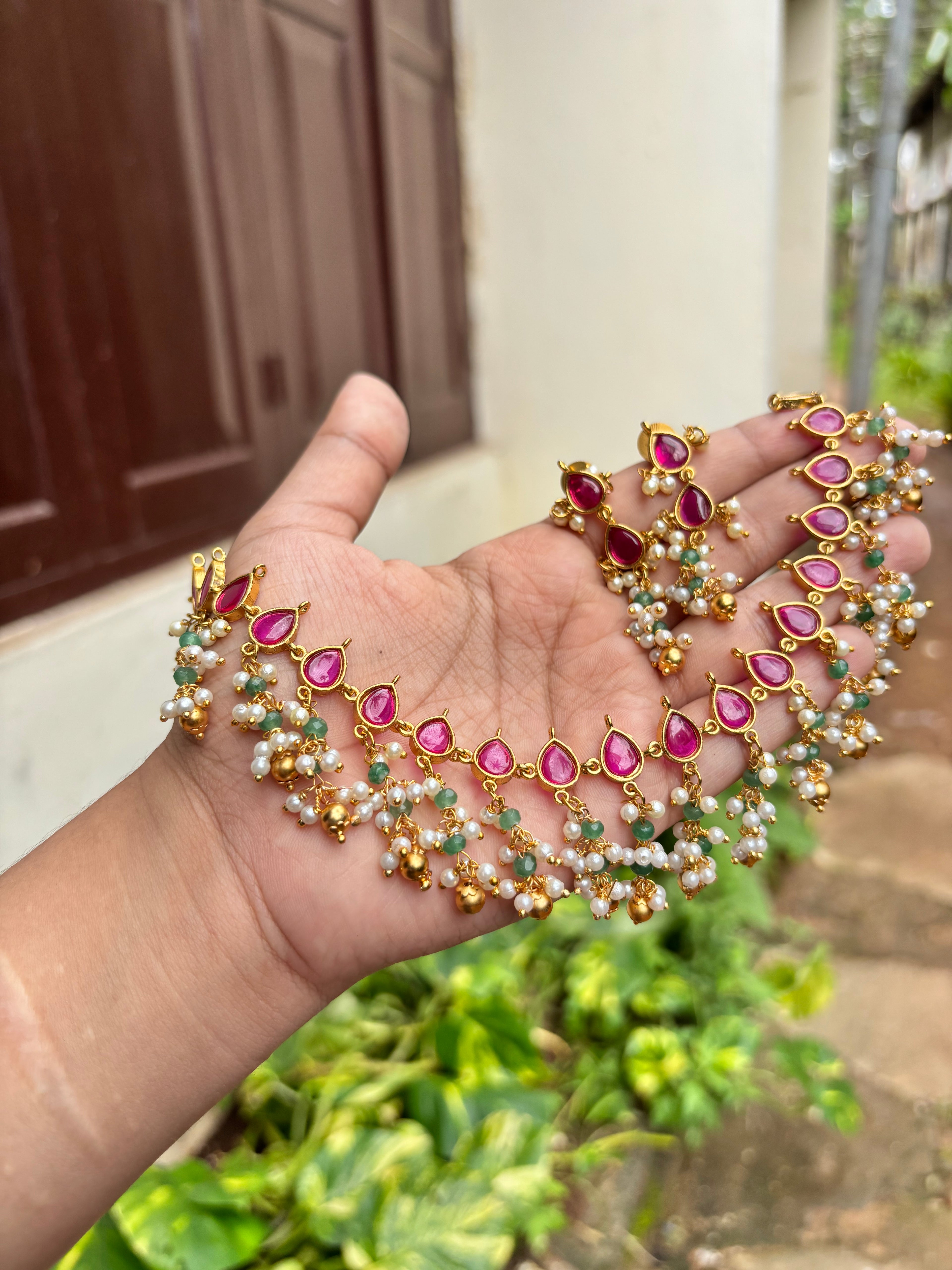 Pink drops