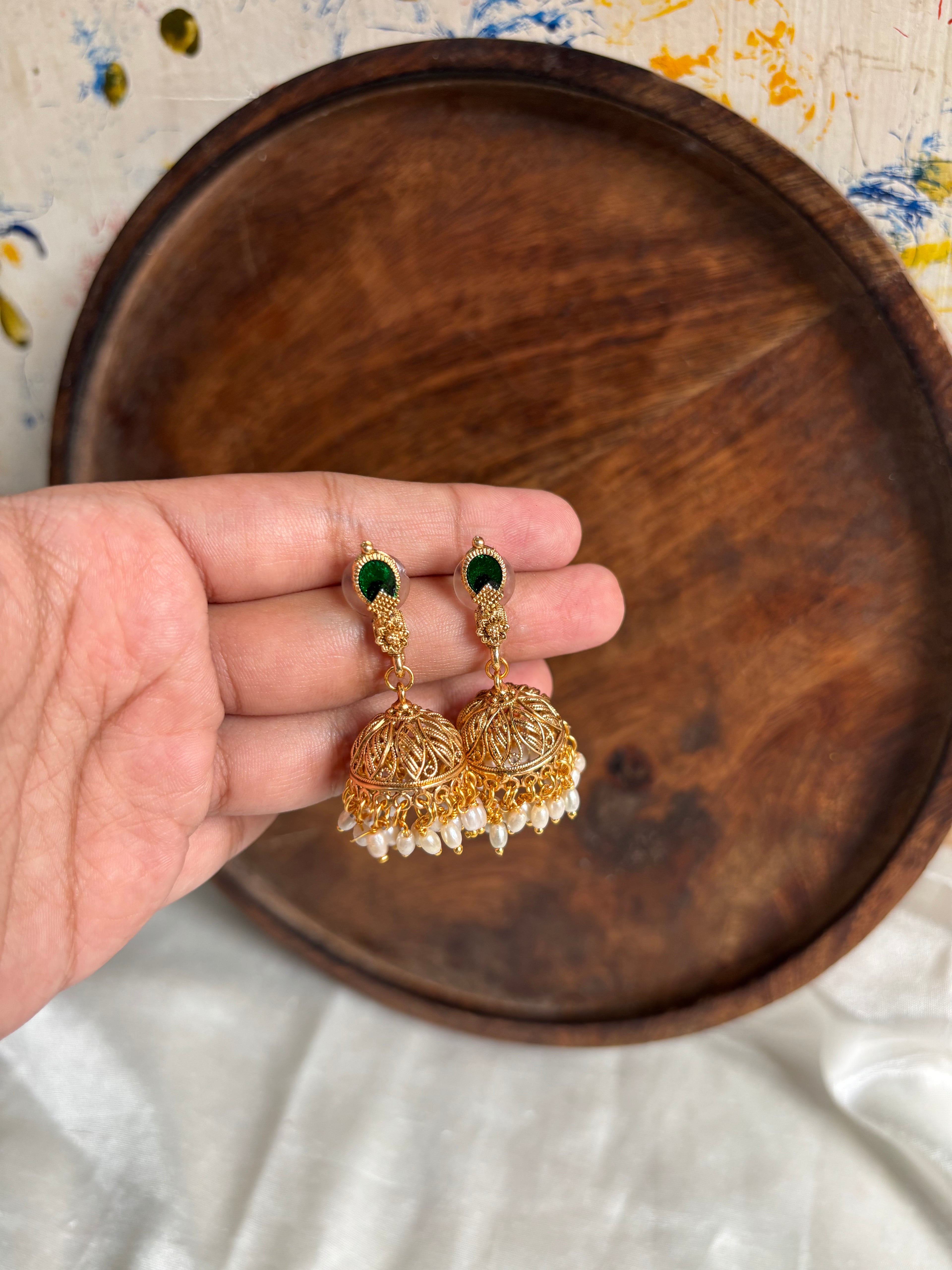 BFS-palakka jhumkas
