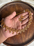 Floral hanging necklace