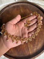 Floral hanging necklace