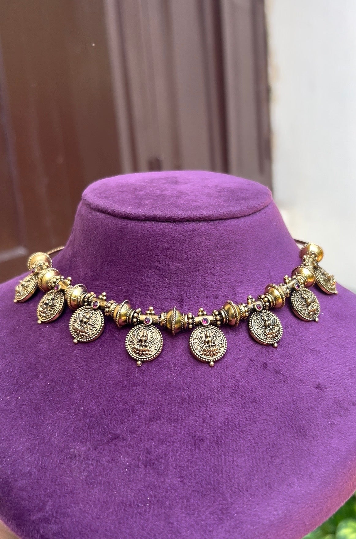 Antique heritage coin necklace