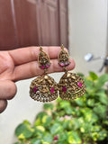 Antique Lakshmi jhumkas