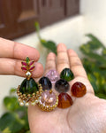 Changable glass jhumkas