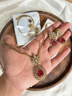 Floral ad necklace