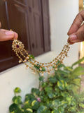Ruby Kundan motif earchains(pair)