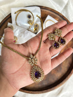 Floral ad necklace