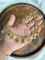 Bell n flower necklace