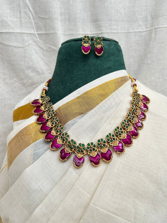 Purple necklace