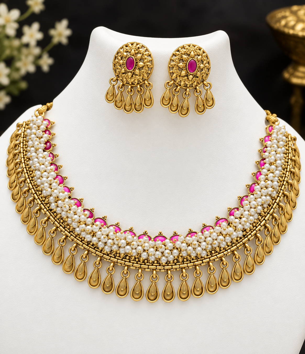 Pink pearl set