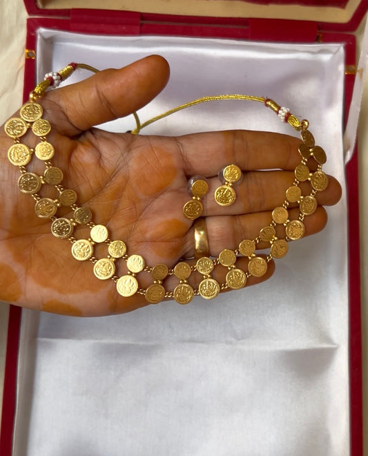 2 layer coin necklace