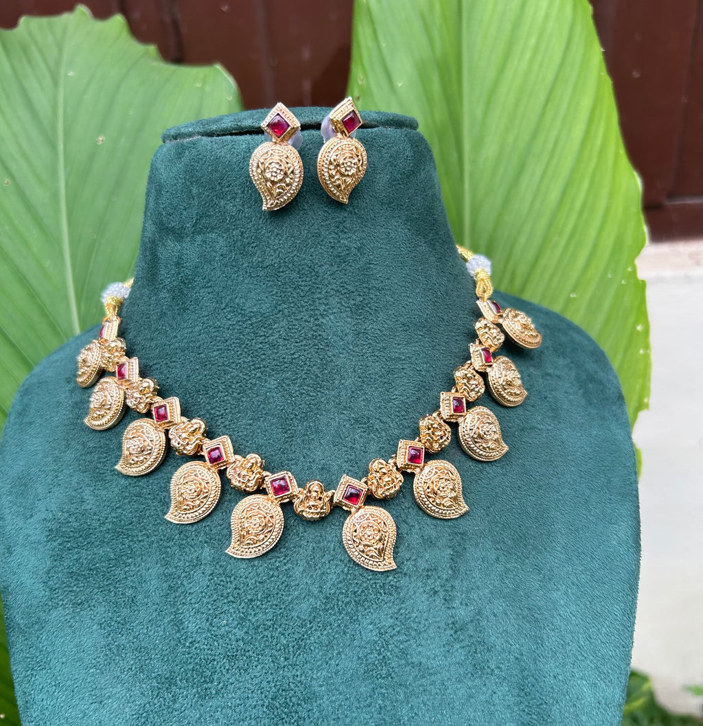 Lakshmi mango necklace