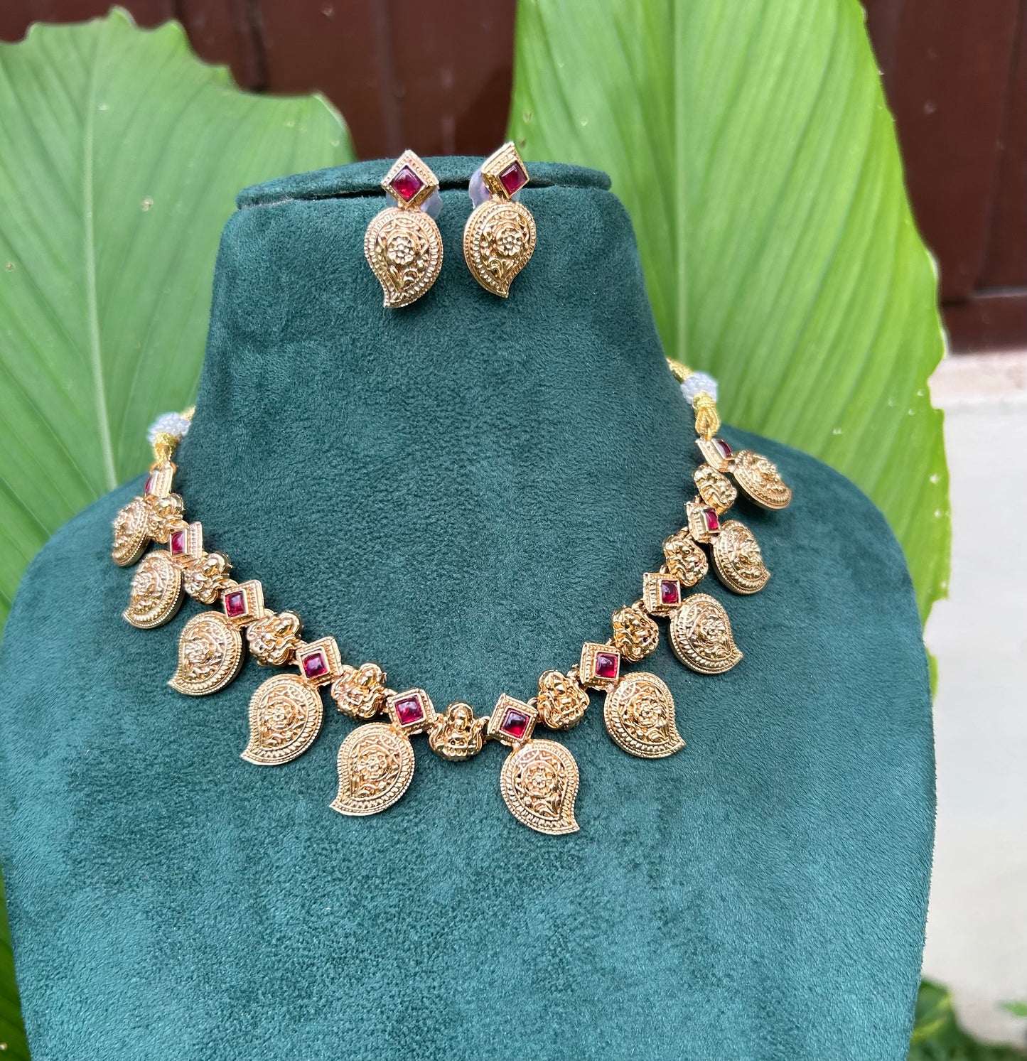 Lakshmi mango necklace