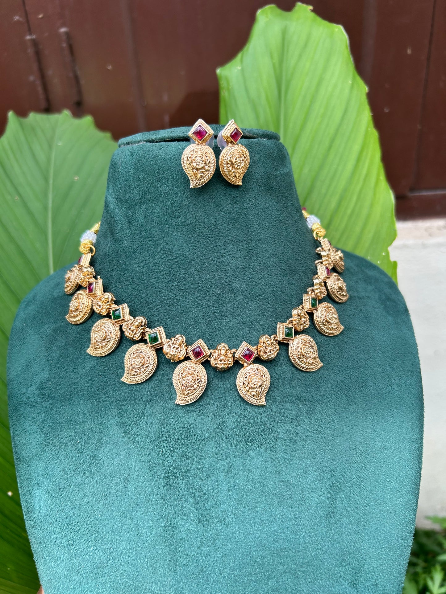 Lakshmi mango necklace
