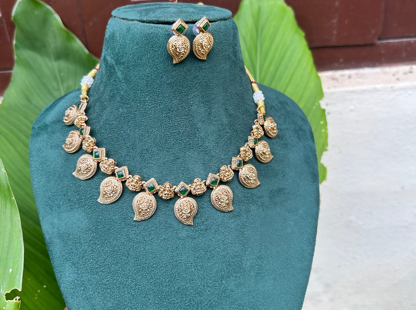 Lakshmi mango necklace