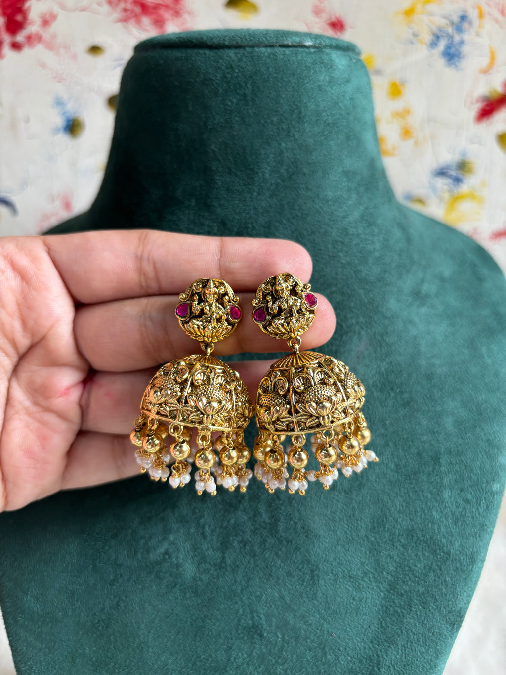 Nakshi jhumkas