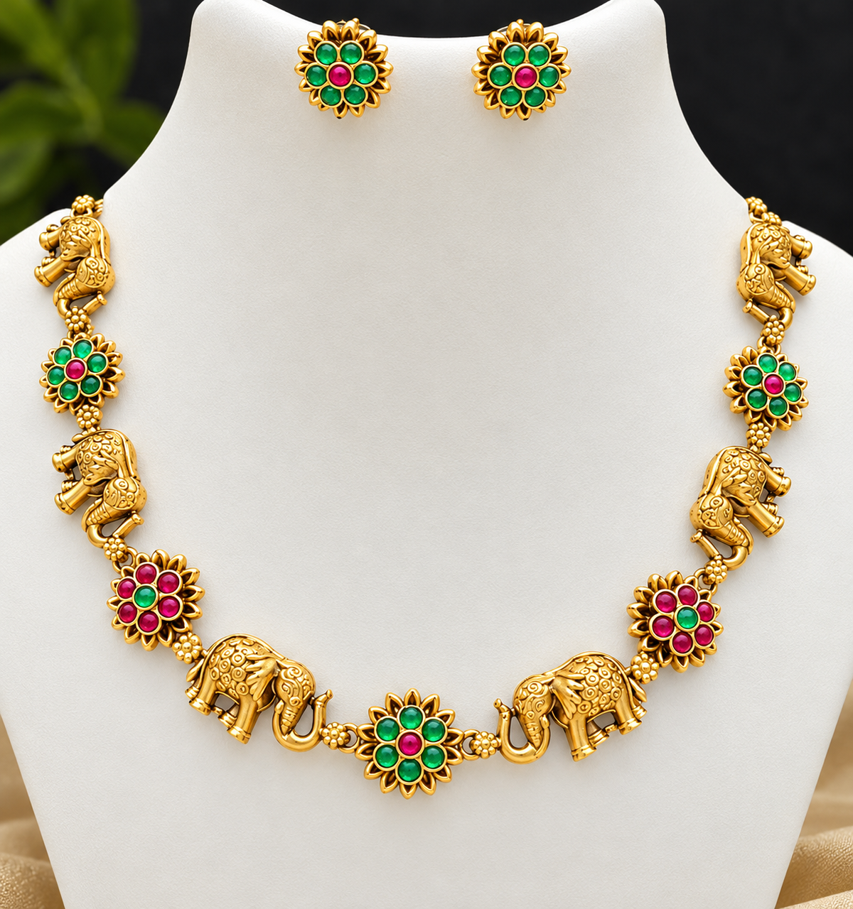 Elephant flower choker