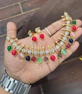 Multistone Polki necklace