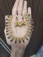 Stone drops necklace