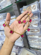 Square stone set
