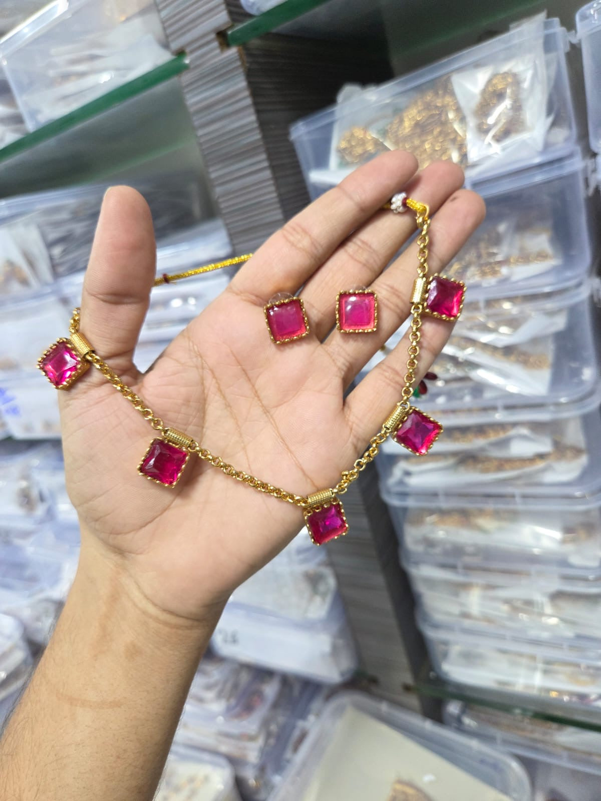 Square stone set