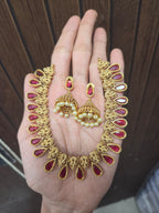 Stone drops necklace